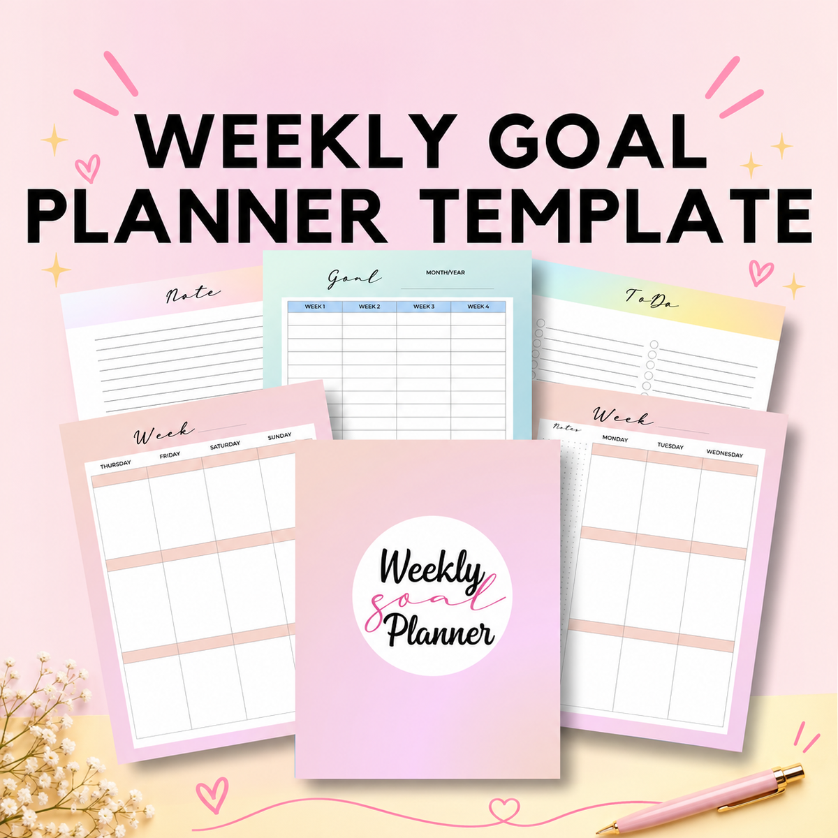 Premium Digital Productivity Planner Bundle